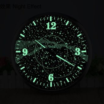 horloge lumineuse flu galaxie