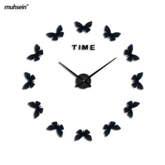 horloge stickers  papillons