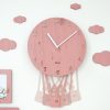 horloge bois mongolfiere