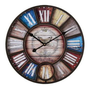 Américain Village Horloge Salon Bar Café Personnalité Loft Industriel Vent Grand Décoratif Nostalgique Rétro Montre