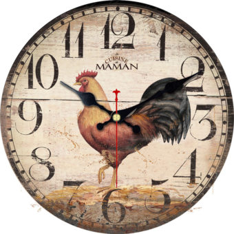 WONZOM Antique De Poulet Se Réveiller Décoratif Horloge Murale Animal Conception Silencieux Salon Mur Décor Saat Cadeau Décoration De La Maison Nouvelle