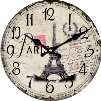 horloge bois paris