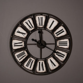horloge murale industrielle