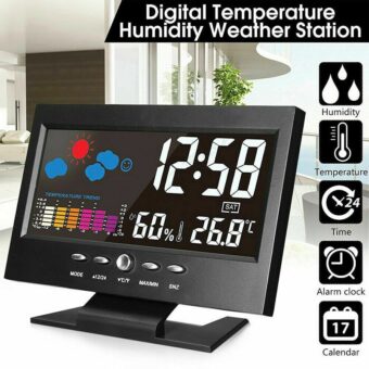 Horloge Station météo sans fil - alarme calendrier température humidité